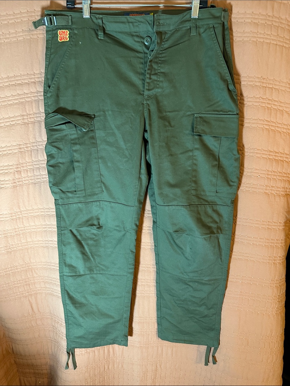 Empyre Olive Green Cargo Pants with Utility Pockets